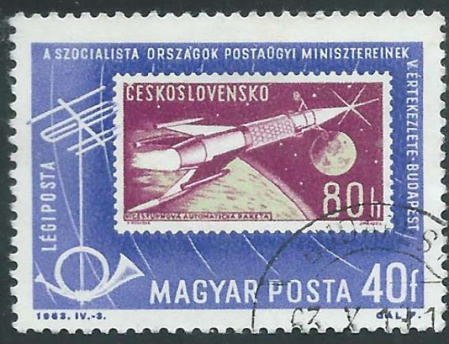 Hongrie - Poste Aérienne - Y&T 0260 (o) - Espace -