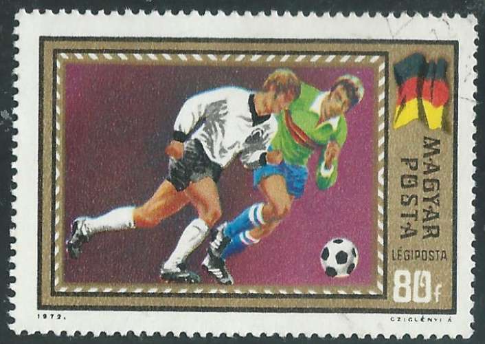 Hongrie - Poste Aérienne - Y&T 0347 (o) - Football -