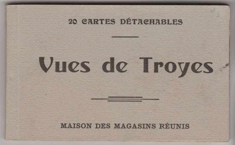 Carnet de 20 cpa Vues de Troyes ( envoi offert )