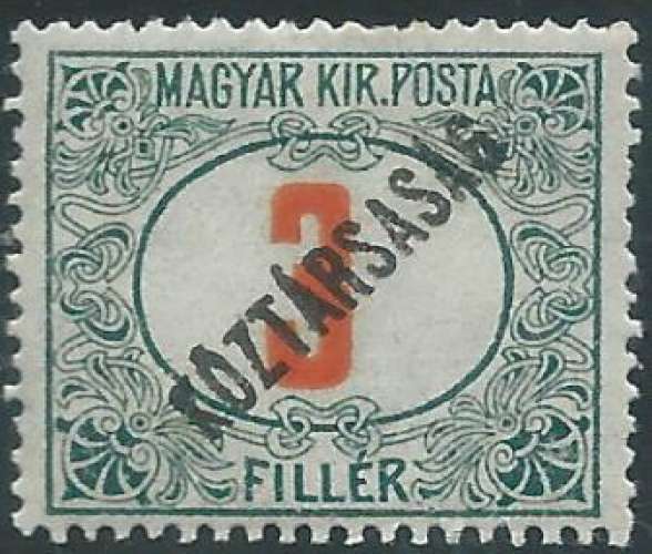 Hongrie - Taxe - Y&T 048 (*) 