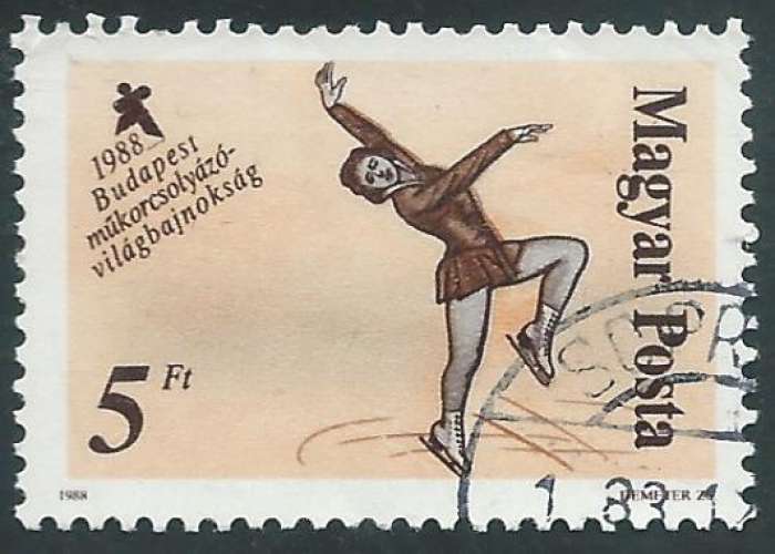 Hongrie - Y&T 3154 (o) - Patinage artistique -
