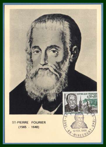 Carte Maximum St Pierre Fourier Mirecourt 1966 N° 1470