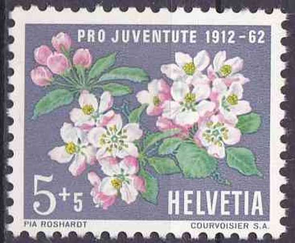 SUISSE 1962 NEUF charnière N° 700 fleurs