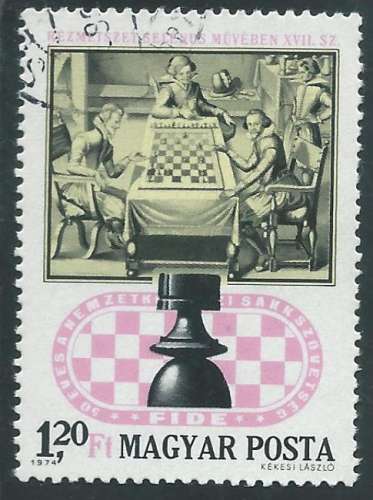 Hongrie - Y&T 2374 (o) - Jeux d'échecs -