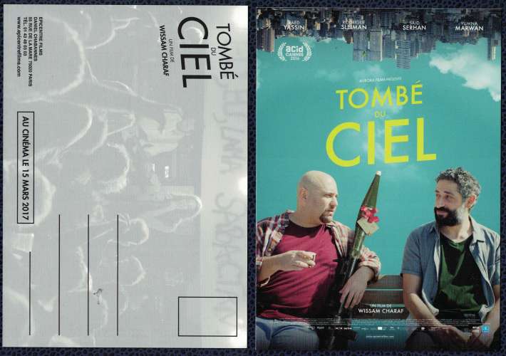 Carte Postale Postcard Cinéma Tombé du Ciel un Film de Wissam Charaf