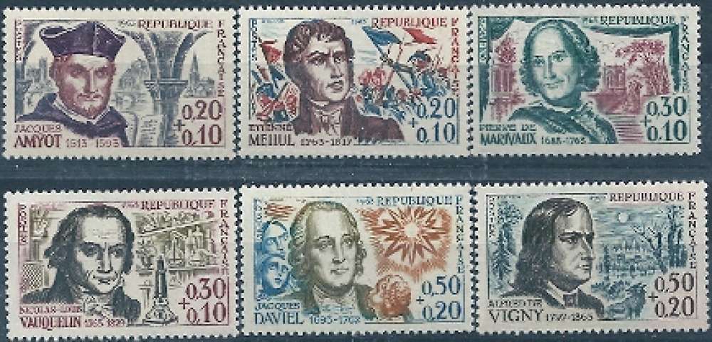 France - 1963 - Y&T 1370 à 1375 ** - MNH