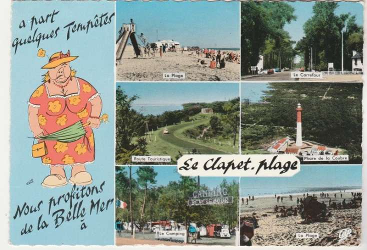 cpsm 17 Le Clapet-Plage multivues 