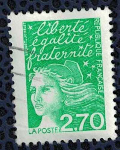 France 1997 Oblitéré Used Marianne de Luquet 2F70 vert Y&T 3091 