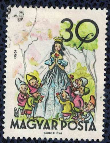 Hongrie 1960 Oblitéré Used Snow White and the Seven Dwarfes Blanche Neige et les Sept Nains SU