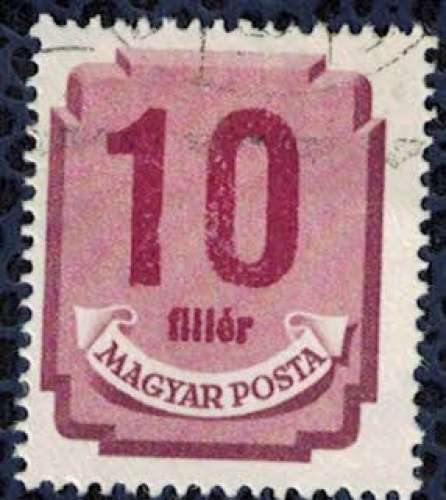 Hongrie Oblitéré Used Postage Due 10 fillér SU