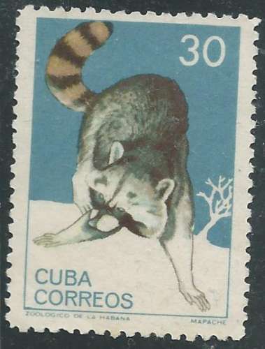 Cuba - Y&T 0780 (o) - Raton laveur -