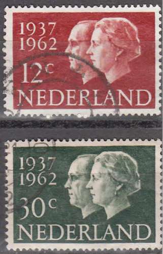Pays-Bas 1962  Y&T  745 - 746  oblitérés