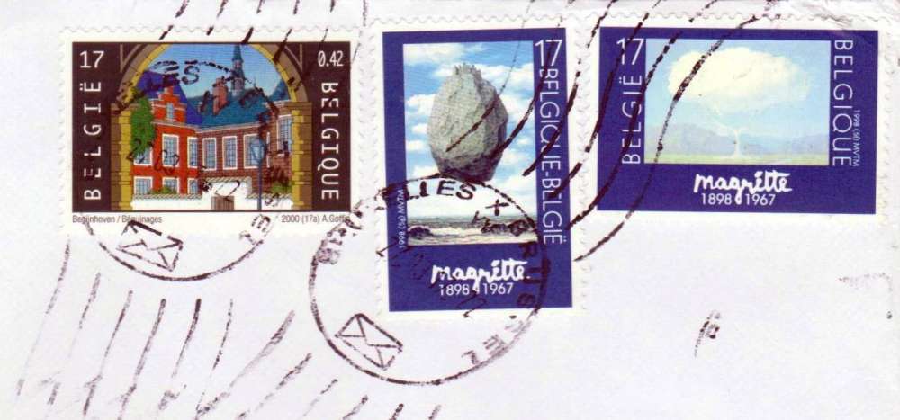 Belgique Lettre entière avec timbres de 1998 : 2746 - 2747 et 2000 : 2921