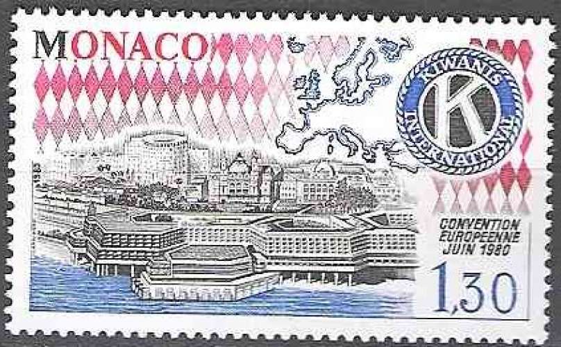 Monaco 1980 Yvert 1230 Neuf ** Cote (2015) 1.10 Euro Kiwanis