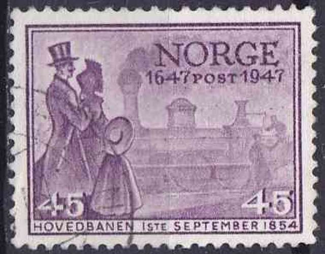 NORVEGE 1947 OBLITERE N° 299