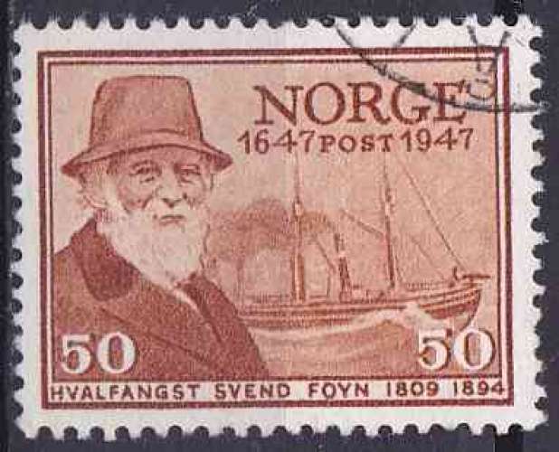 NORVEGE 1947 OBLITERE N° 300