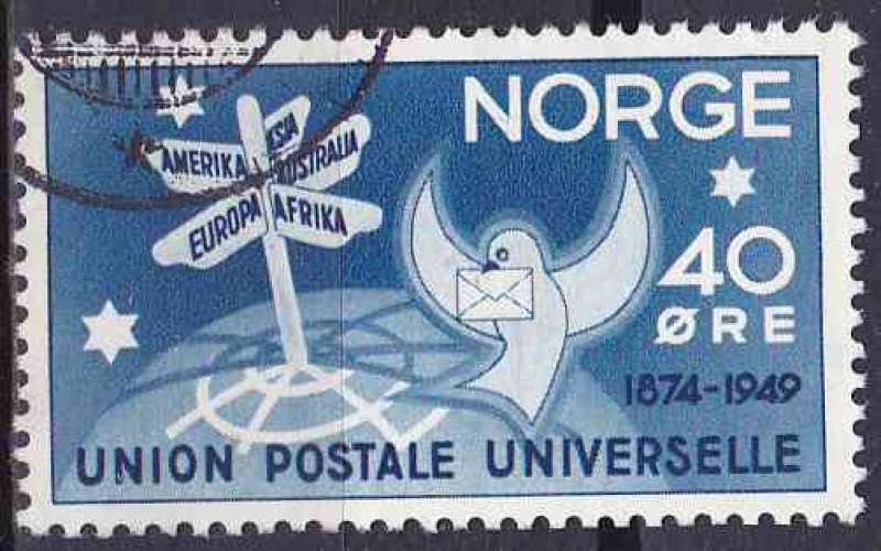 NORVEGE 1949 OBLITERE N° 316