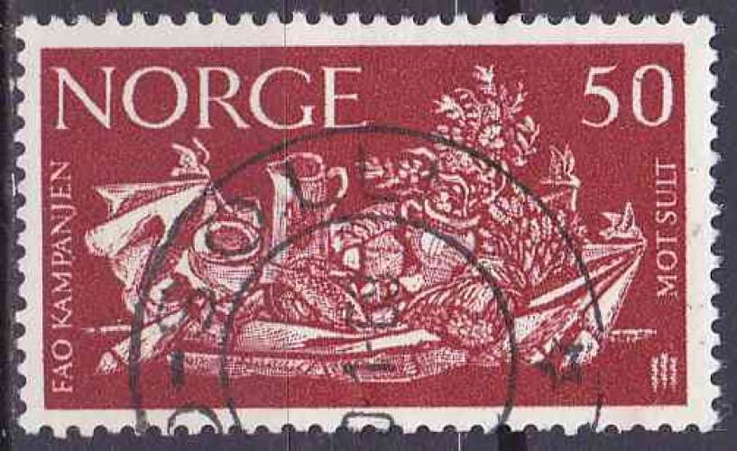 NORVEGE 1963 OBLITERE N° 454