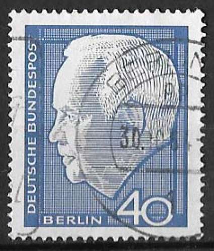 Allemagne - Berlin Y&T 212 (o) - Président Lübke - année 1964