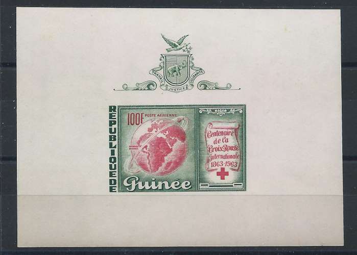 Guinée (Rep.) Bloc N°1** (MNH) 1963 - Croix rouge 