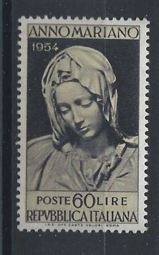 Italie N° 689** (MNH) 1954 - Tête de la vierge