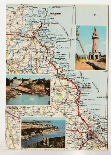  cpm Les Côtes d'Armor ( carte Michelin N° 59 )
