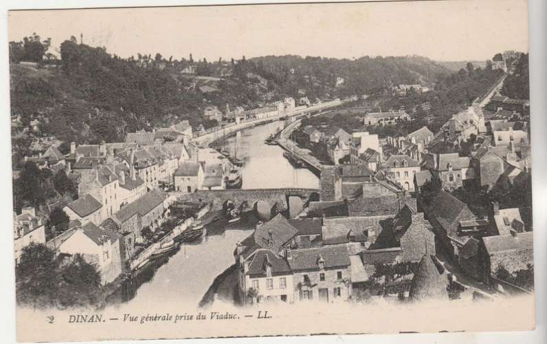cpa 22 Dinan Vue générale prise du Viaduc
