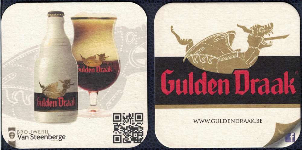 Belgique SB Sous Bock Beermat Bière Beer Gulden Draak Triple 