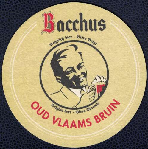 Belgique SB Sous Bock Beer Mat Bière Bacchus Oud Vlaams Bruin