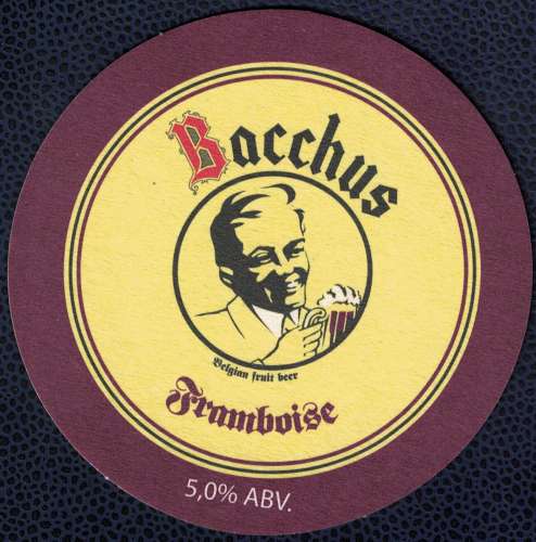 Belgique SB Sous Bock Beer Mat Bière Bacchus Framboise