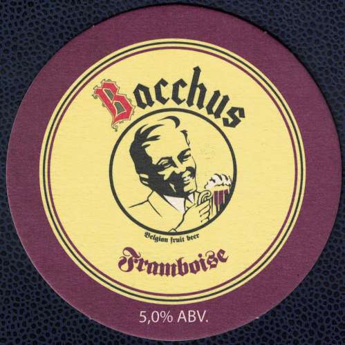 Belgique SB Sous Bock Beer Mat Bière Bacchus Framboise