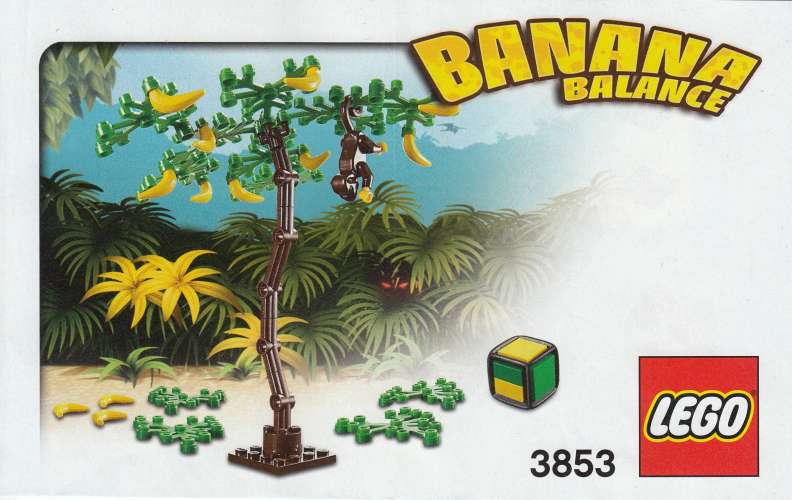 Lego 3853 Jeu de société Banana Balance avec plan et boîte 100 % Complet