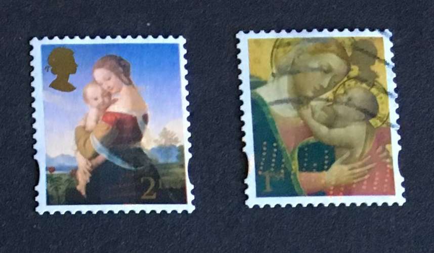 GB 2007 CHRISTMAS 2nd & 1st Madonna and Child  YT 2955 / 2956