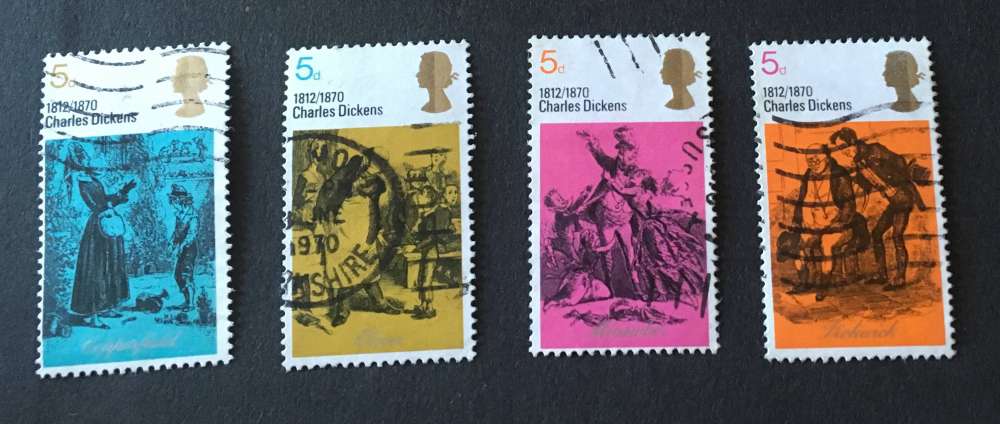 GB 1970 Literary Anniversaries 5d YT 591-594