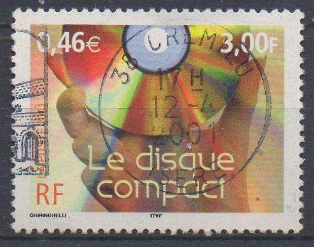 FRANCE 2001 - LE DISQUE COMPACT - YT : 3376