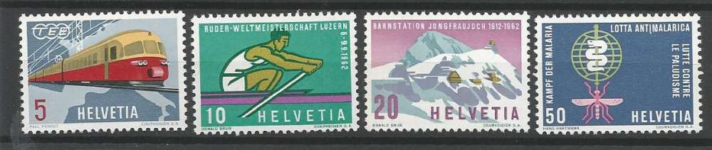 Suisse - 1962 -  Série de Propagande - Tp n° 689 / 92 - Neufs **
