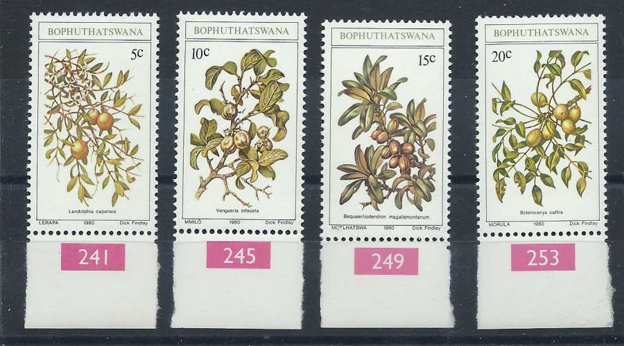 Bophuthastswana N° 56/59** (MNH) 1980 - Fruits sauvages
