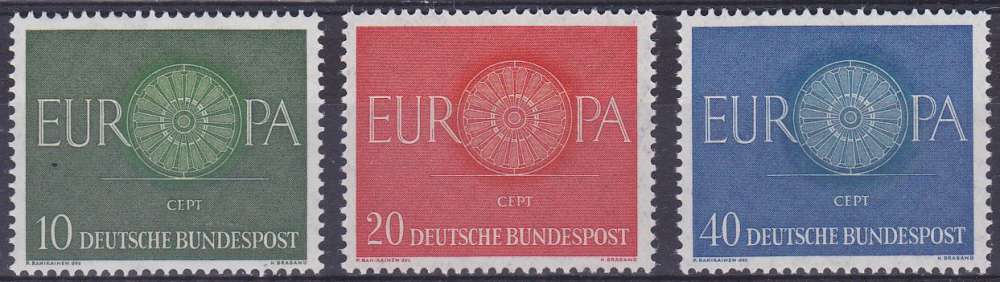 ALLEMAGNE RFA 1960 NEUF** MNH N° 210 à 212 europa