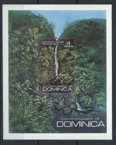 Dominique Bloc N°66** (MNH) 1981 - Chutes Trafalgar