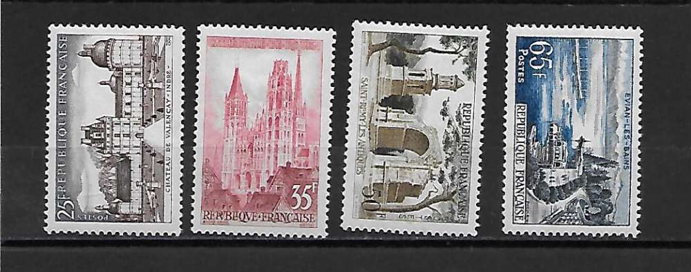 FRANCE 1128à1131 neufs* trace de charnières