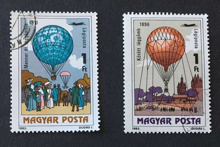 Hongrie 1983 poste aérienne YT 450-451