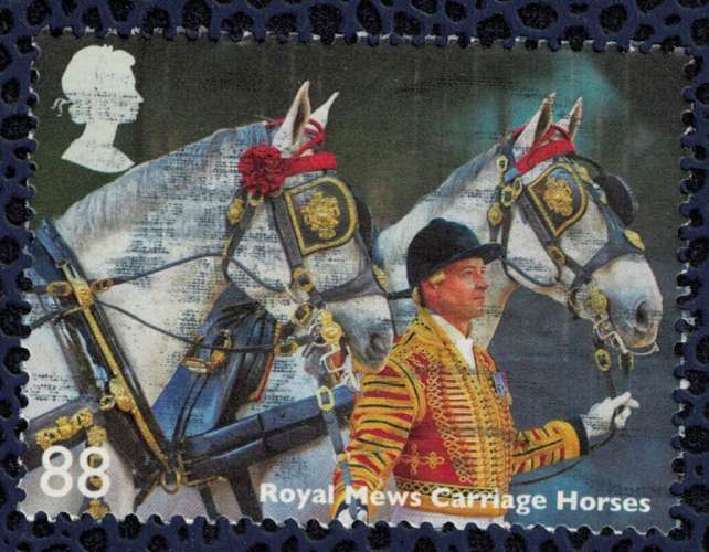 Royaume Uni 2014 Oblitéré Used Royal Mews Carriage Horses Chevaux écurie Royale