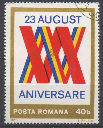 Roumanie 1974 - y & t : 2861 - Anniversaire de la Libération