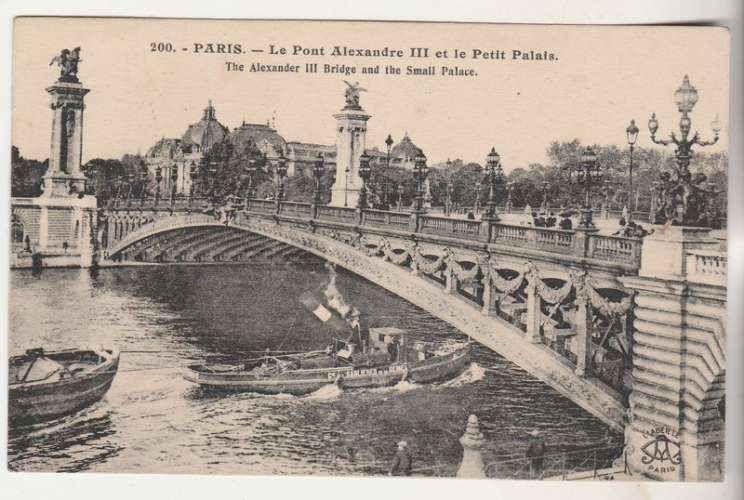 Cpa 75 Paris le Pont Alexandre III et le Petit Palis 