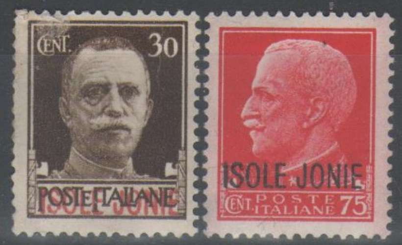 Iles Ioniennes 1941 - 30 et 75 c. * (2me choix)