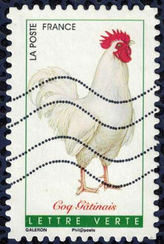 France 2016 Oblitéré Used Coq Gâtinais Y&T 1254