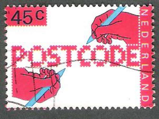 Pays-Bas 1978 Y&T 1085 oblitéré - Introduction du code postal aux Pays-Bas 