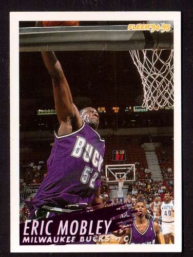 Basket NBA Fleer 94-95 Milwaukee Bucks n°131 Eric Mobley . C