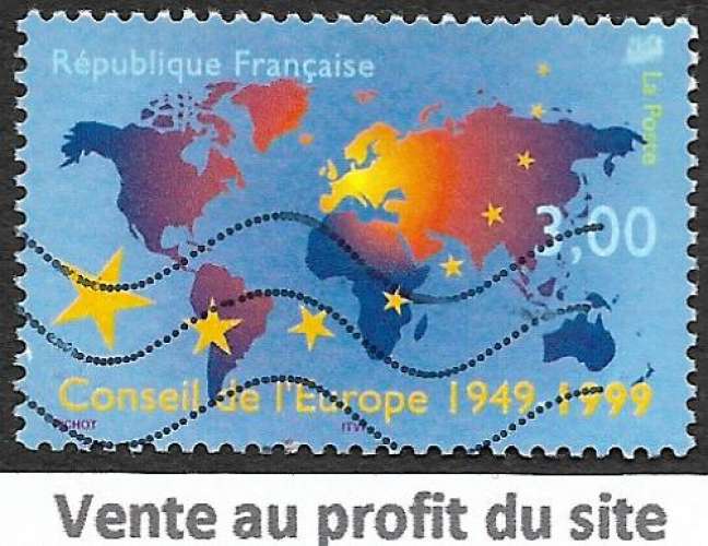 France 1999 Y&T 3233 oblitéré - Conseil de l'Europe 
