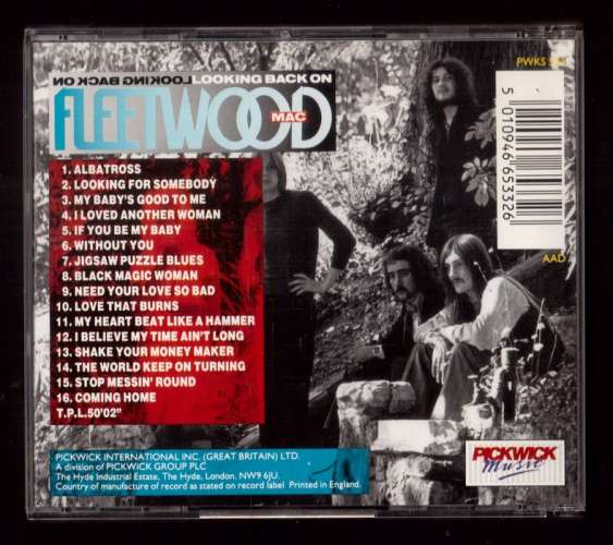 1990 CD  Fleetwood Mac looking back on  Pickwick Music  PWKS 533